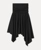 MIXXO Shirred Elastic Waist Asymmetrical Long Skirt Re Wmg47Ms_Miwwmg57Qg