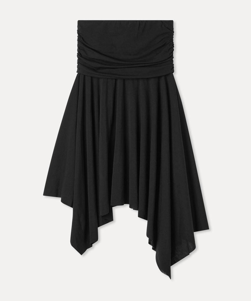 MIXXO Shirred Elastic Waist Asymmetrical Long Skirt Re Wmg47Ms_Miwwmg57Qg