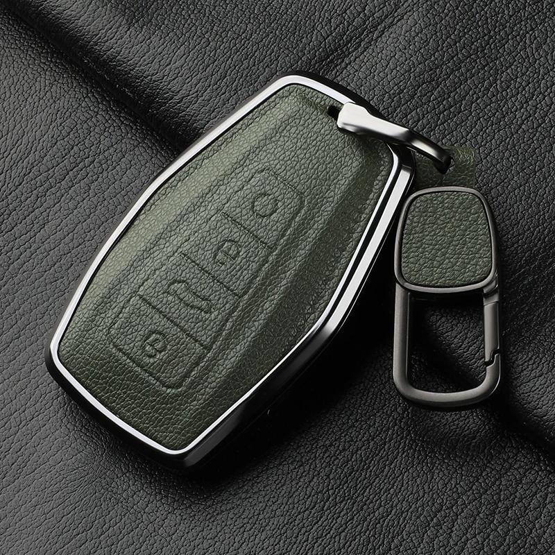 For Geely Car Key Case Cover  Coolray X6 X7 Geometry C Emgrand Global Kulrey Hawk Gx7 Okavango Nl3 Metal And Leather