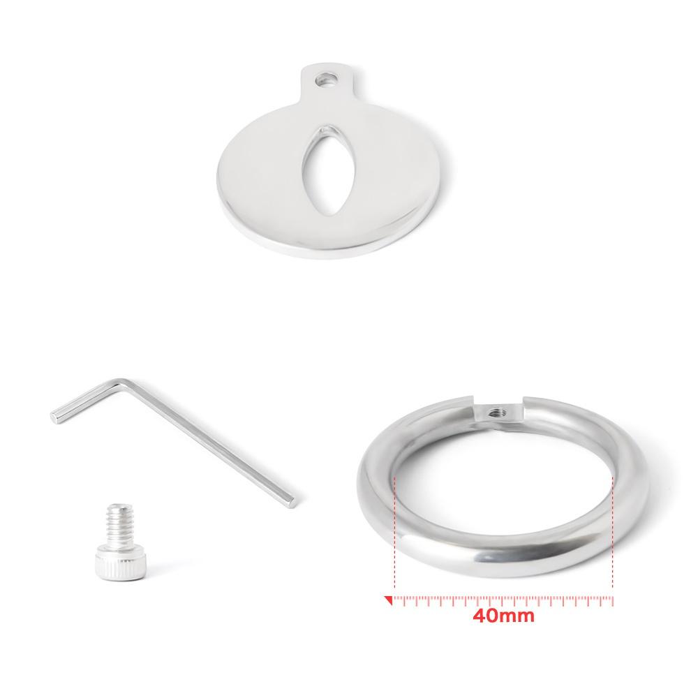 Super Small Male Stainless Steel Cage with Screws Ring Lock Chastity Cage Belt