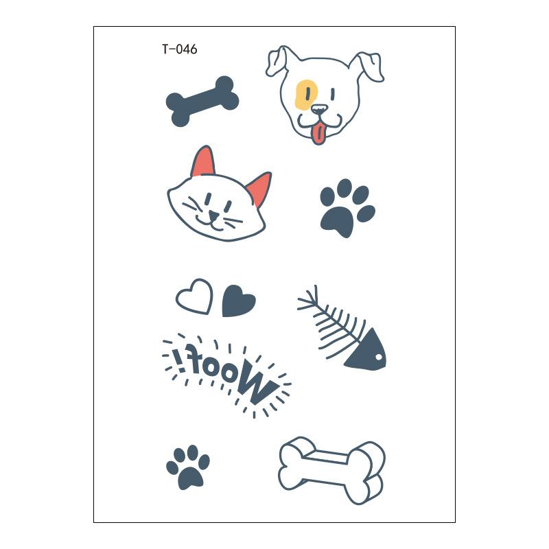 Schönheitsaufkleber Cartoon Tattoo Aufkleber Niedlicher Temporärer Tattoo Aufkleber Klein Frisch Wasserdichter Tattoo Aufkleber