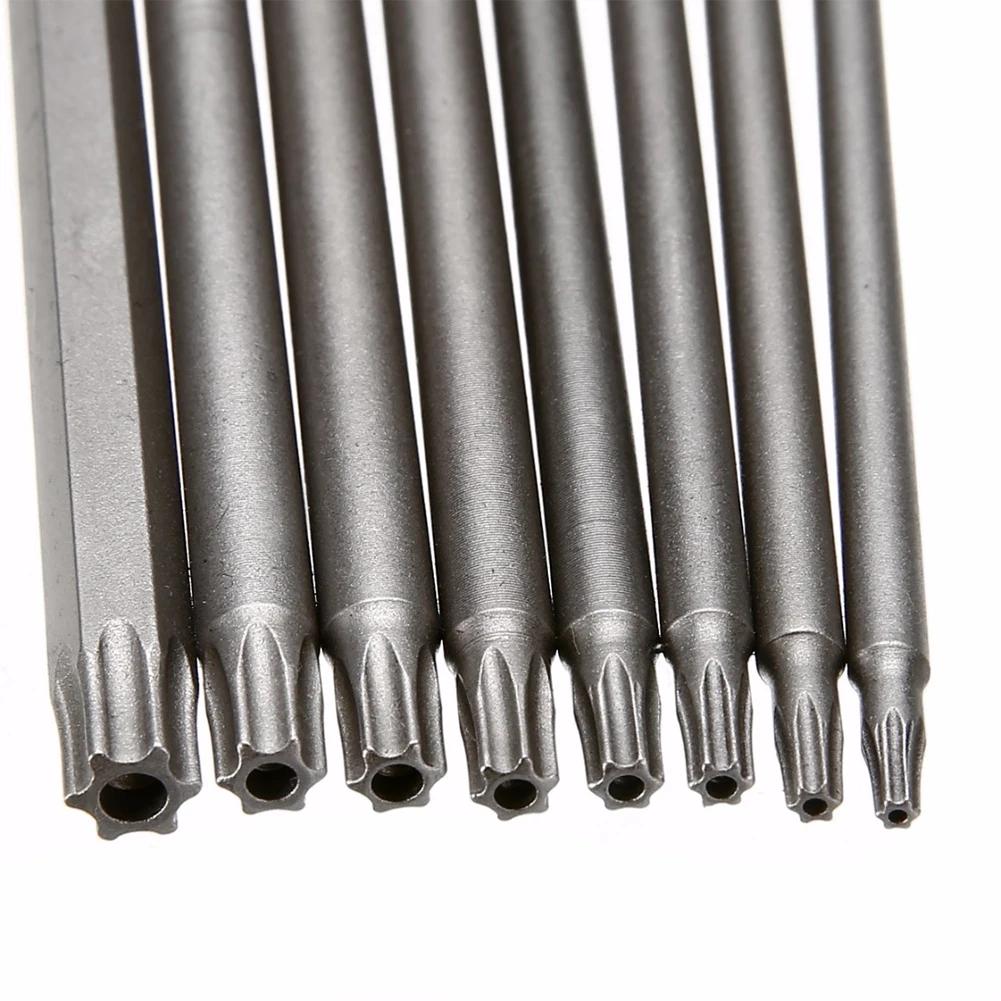 7.78In Hollow T-orx Screwdriver Bit Hex Shank Batch Head T8-25 Electric Extended Screwdriver Bits Magnetic Security Head