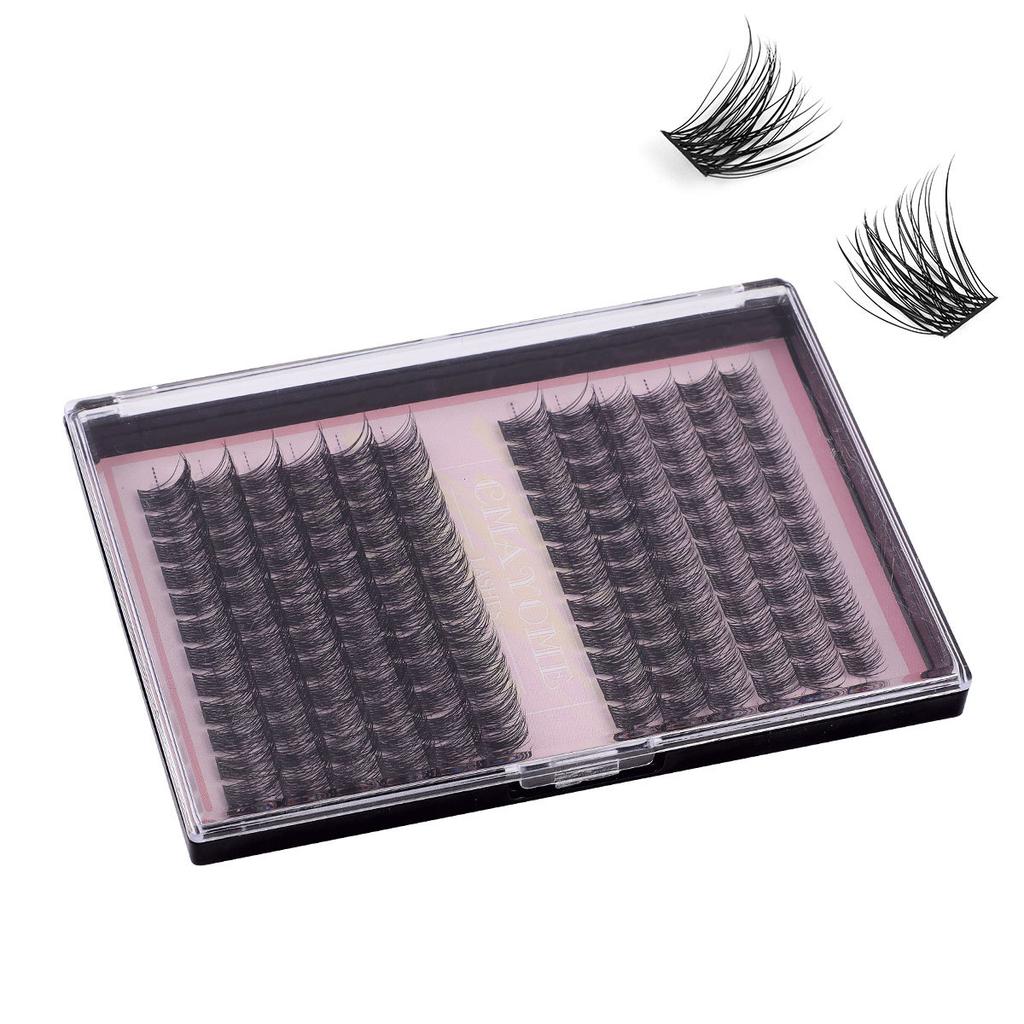 Natural Thick C-Song Single Cluster False Eyelashes 8-16Mm Daily Diy Segmented Simulated Eyelashes