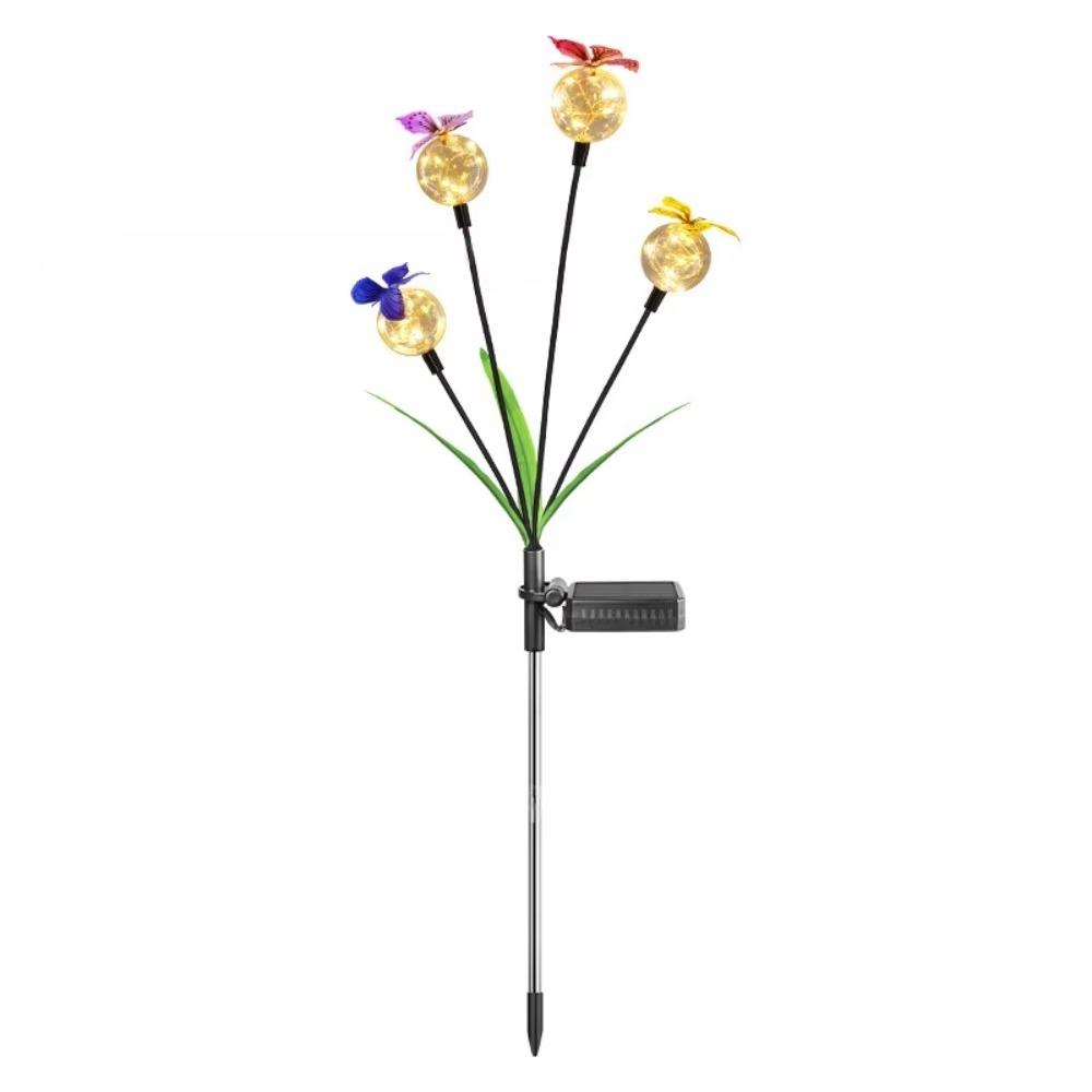 6/8 Head Butterfly Solar Garden Lights Waterproof Solar Landscape Lights  Lawn Lighting