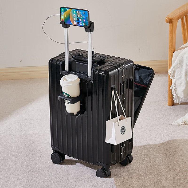 Lishen Front-Opening Hardside Spinner Luggage