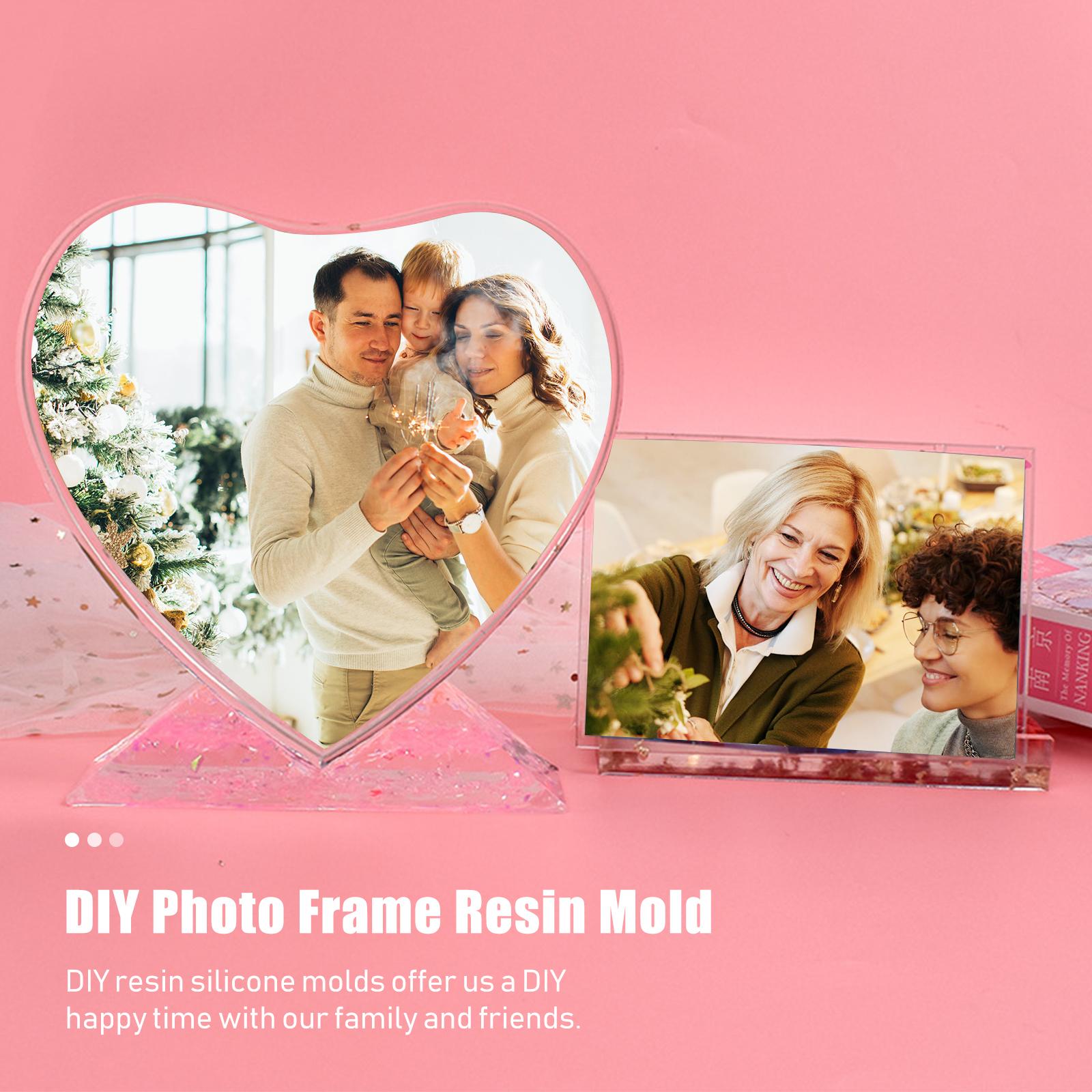 Moule Silicone Cadre Photo - Rectangle 18x18cm - Pour Résine Époxy DIY - Création Cadres Déco