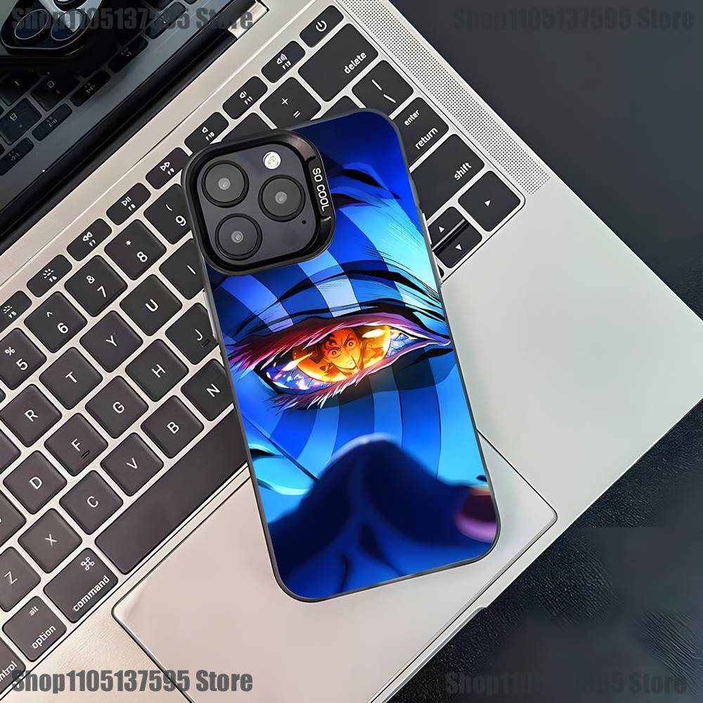 Anime A-Akaza Phone Case For iPhone 17,16,15,14,13,12,11,Pro,XS,Max,Plus,Mini,SE Black Candy Matte Shockproof Cover