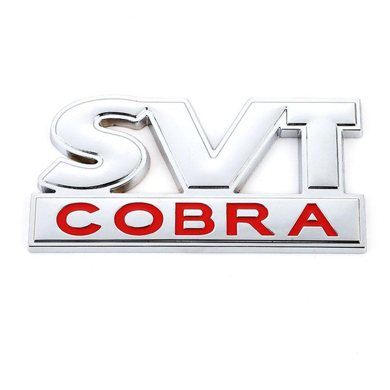 Car Sticker SVT COBRA Emblem Badge Rear Trunk Decal Front Hood Grille for Mustang Shelby SVT Cobra F150 F250 F350 GT Fiesta