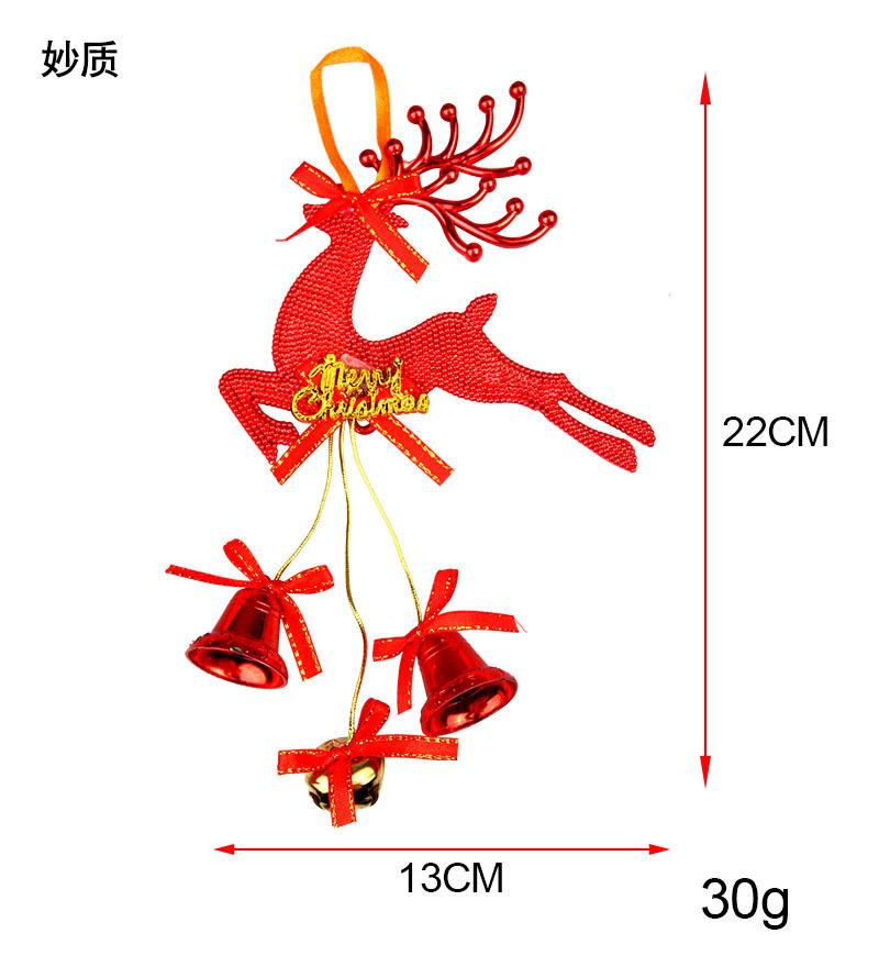 

1Pcs Merry Christmas New Year Party Christmas Tree Pendant Elk Plastic Banner for Home Party Decoration 2026 Xmas Gift Navidad 1Pcs красный