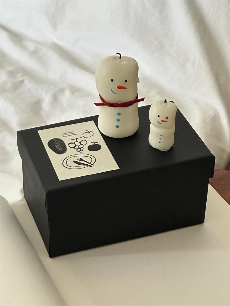 1 Suits Cute Christmas Snowman Candle Aromatherapy Cartoon Decoration Ornament Christmas Gift DIY Atmosphere