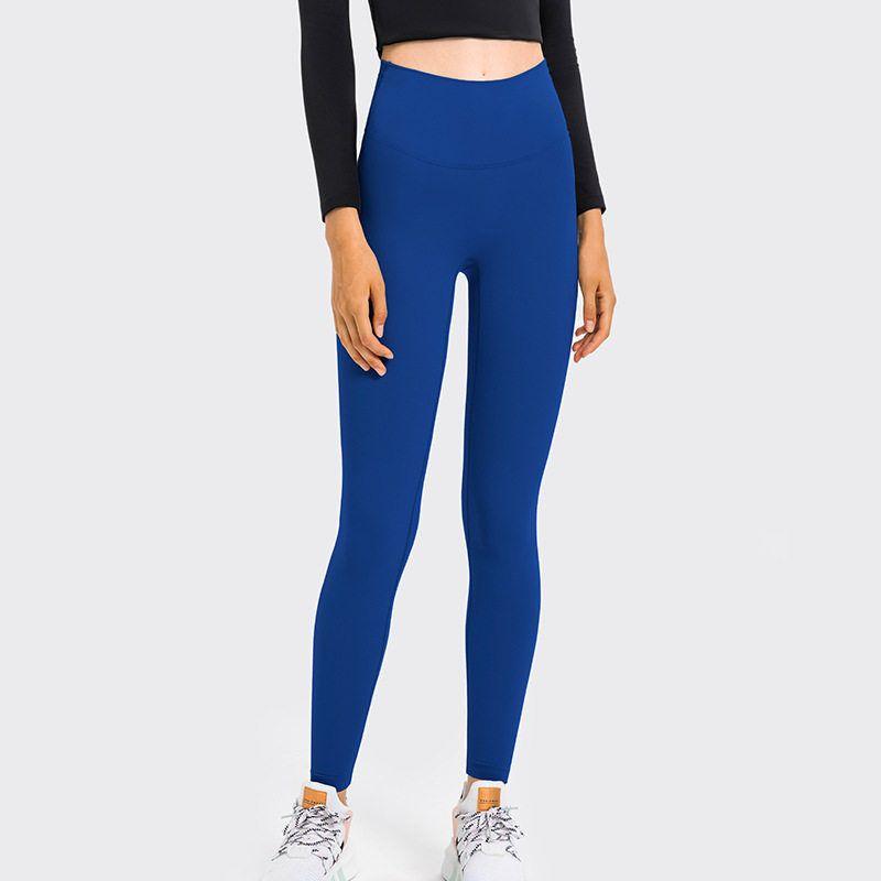 Fashion High Waist Hip Lift Nude Feel Yoga Cropped Pants Thin Stretch Large Skinny Running Sports Peach Hip Yoga Pants