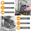 7QT Metal Liners Metal Pots Liners Metal Air Fryers Tray Square Air Fryers Plate Air Fryers Accessory for Cooking