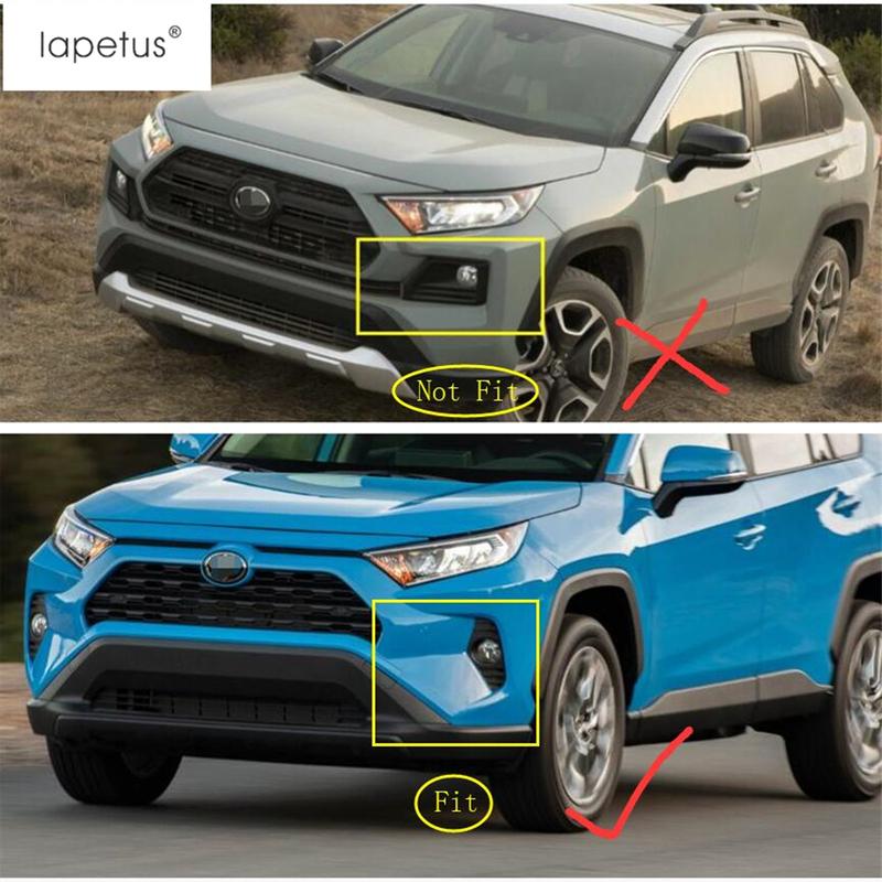 Front Fog Light FogLight Lamp Eyelid Eyebrow Decoration Cover Trim For TOYOTA RAV4 RAV 4 XA50 - 2024 ABS Chrome Accessories