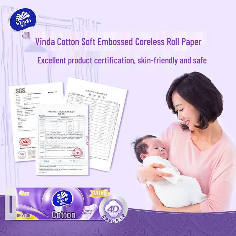 Vinda V4657 Soft & Strong 4-Ply Toilet Paper
