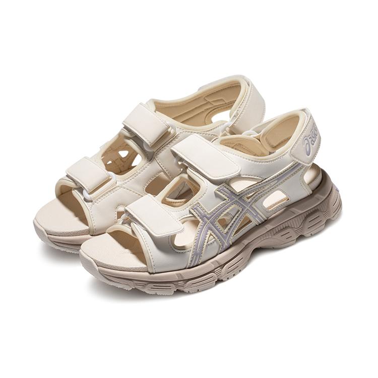 New Asics Kahana Sd Outdoor Sports Unisex Beige Purple Sandals 'Cream Graypurple' 1203A130-102