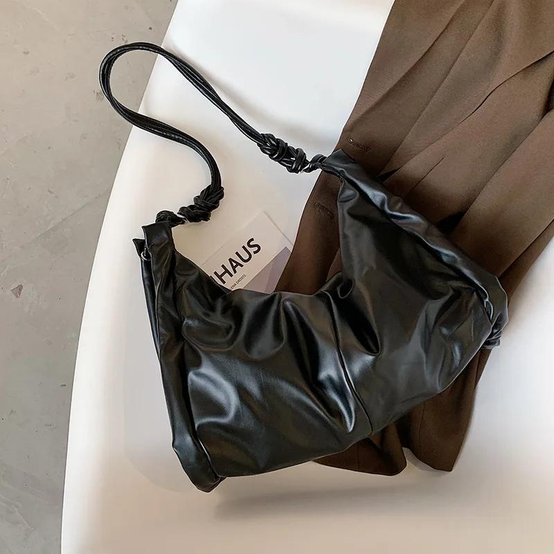 

PU Leather Shoulder Bags for Women Handbag Designer Hand Bags Women s messenger bags Trend Brand Large capacity Travel totes чёрный