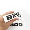 EEBVB1 Black Silve Letters B25 30E 900 850 800 700 ABS Emblem for Mercedes Benz Brabus E W212 W213 Car Trunk Badge Logo Sticker