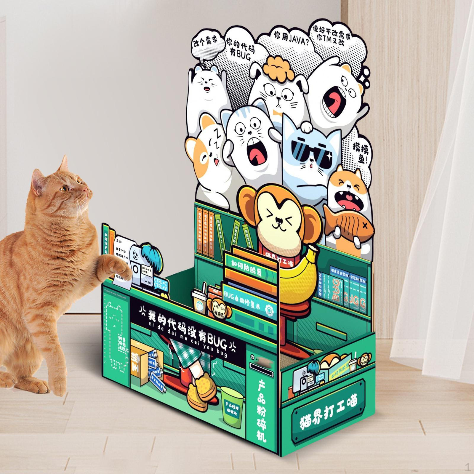 

Cat for Home Prevents Damage Sharpens Cute Bed Kitten Set зелений