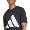 Adidas Essentials Short Sleeve Size XL Men's T-Shirt, KRG03, Black/White (JE8945),