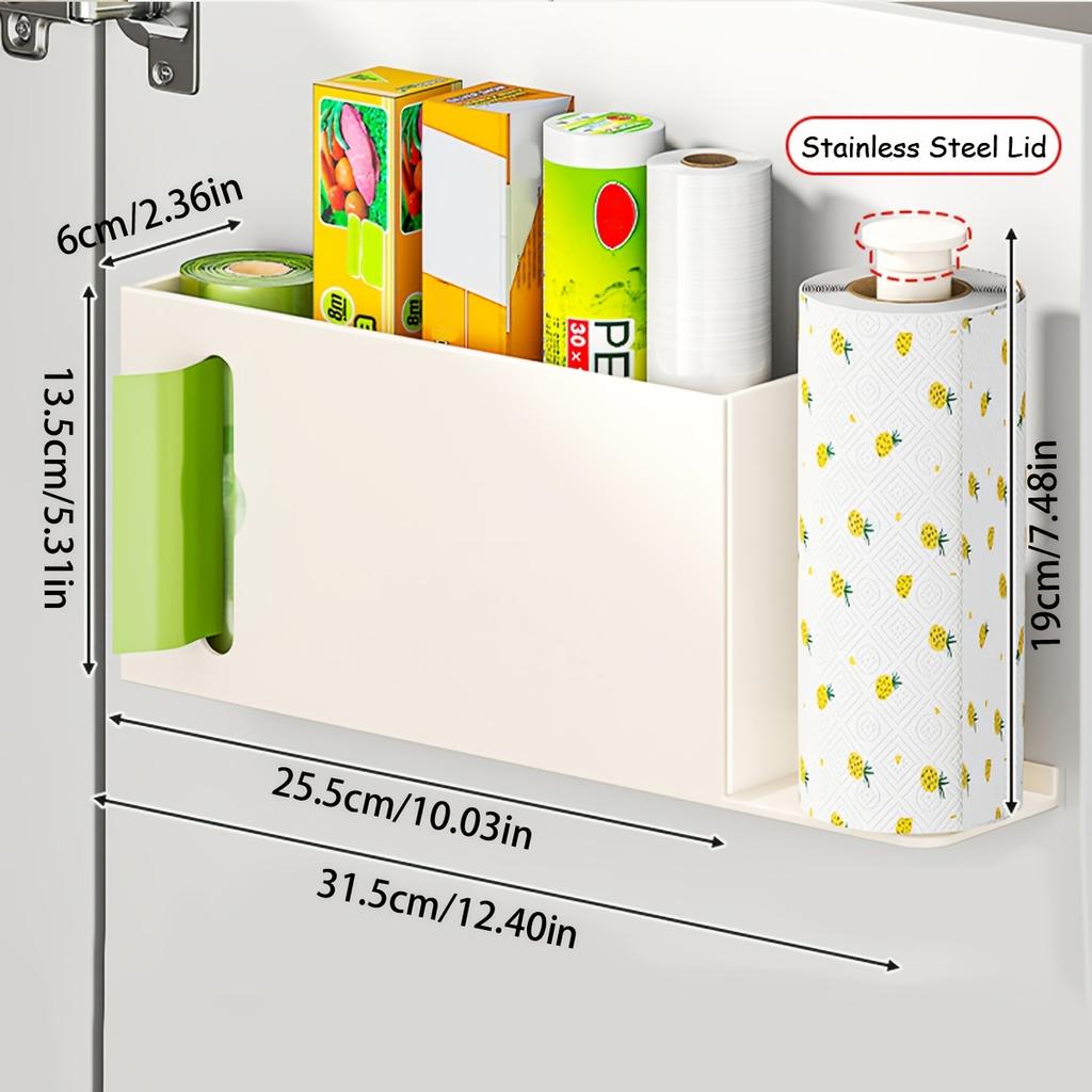 Modern Paper Towel Holder Multi Functional Storage Rack Kitchen Bathroom Laundry Room Practical Household Neat Organizer Supply