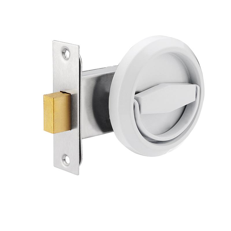 Скрытая дверная ручка-замок Невидимая утопленная Односторонняя ручка-кольцо Замок из нержавеющей стали