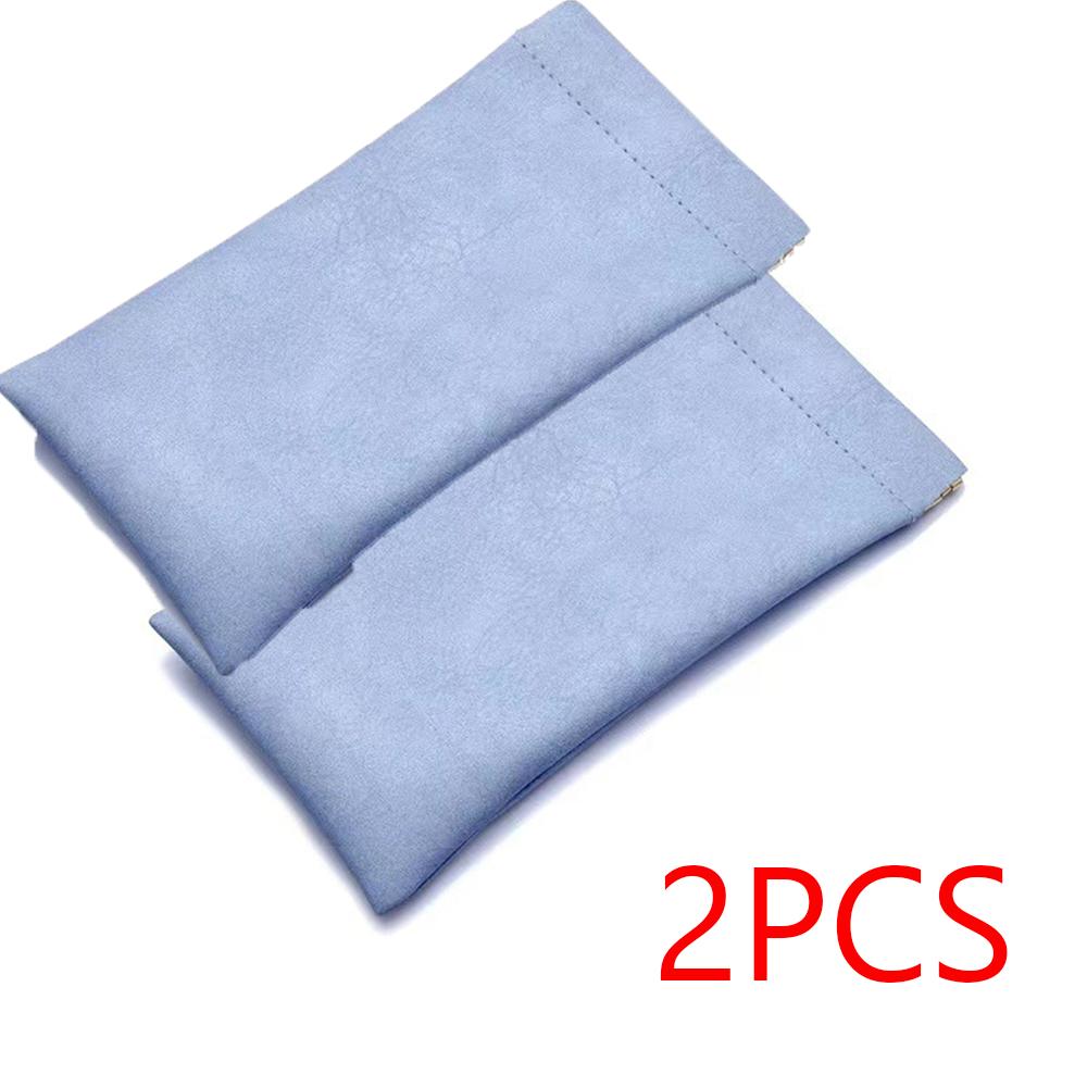1/4pcs Glasses Home Storage Glasses Bag Cortex Texture Glasses Storage Shrapnel Mouth Automatic Closed Glasses Case Storage Bags