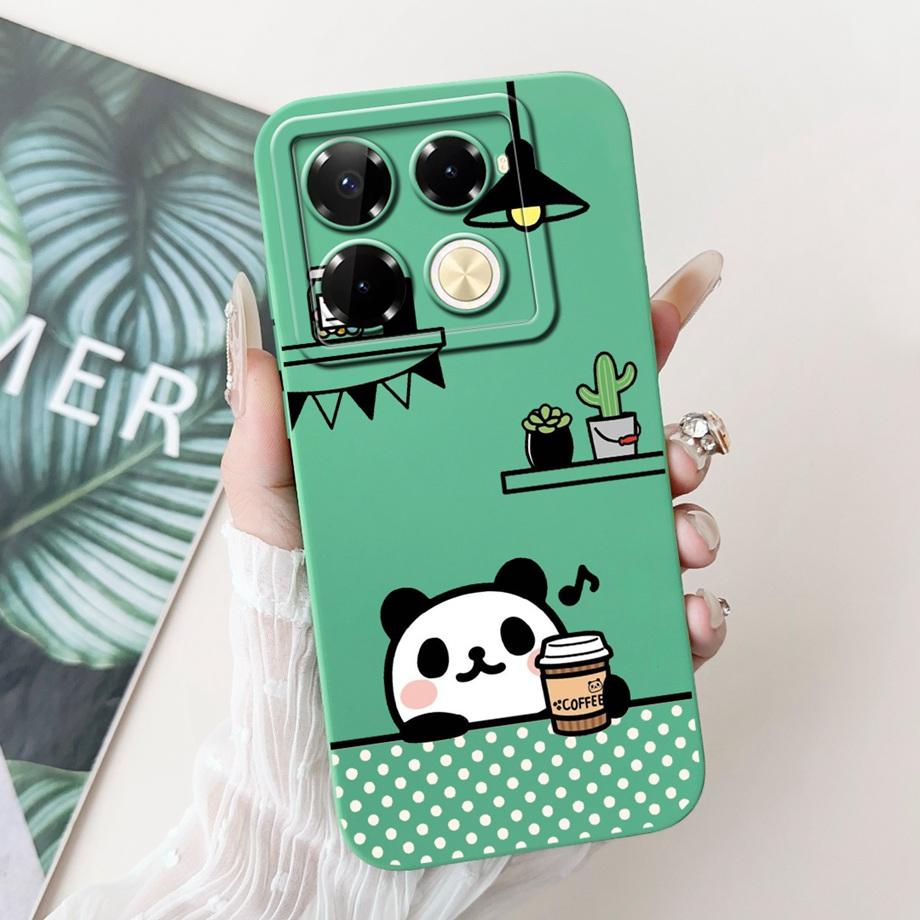 Soft TPU Candy Silicone Phone Case For Infinix Note 40 Pro Plus Note 40 4G 5G Back Cover Note40 4G Bumper Flower Girl Fashion