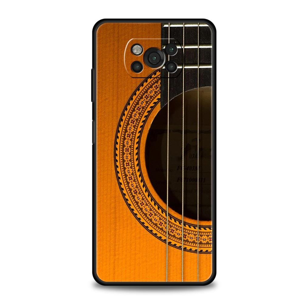 Music Instrument Guitar Piano Phone Case For Xiaomi Mi Poco X3 NFC M3 F4 F3 M4 X4 5G Note 10 12 Lite 11 11T 13 12T Pro 9T Cover