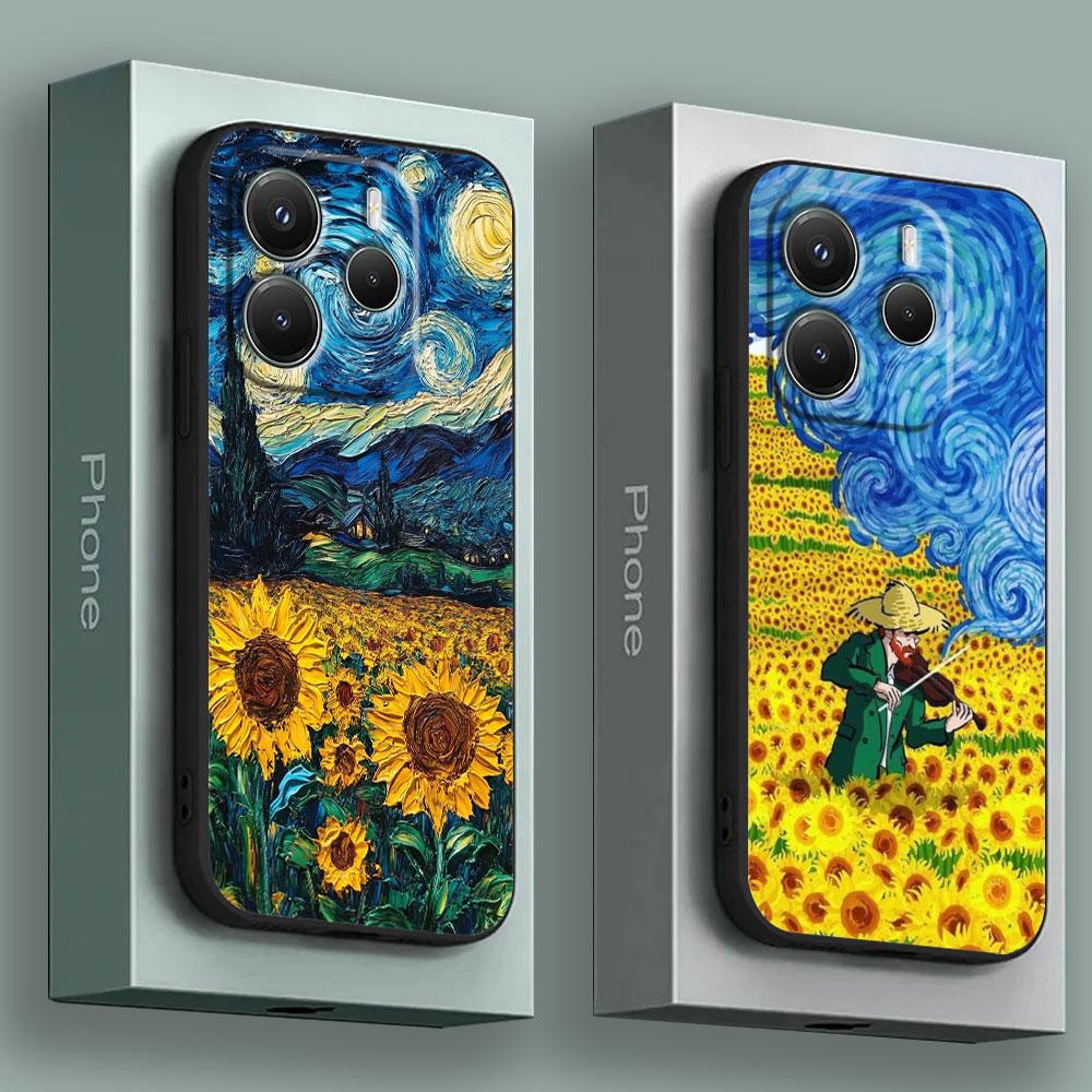 Phone Case for Xiaomi Redmi 15C 14C 12C 13C 4G Redmi Note 15 14 13 12 11 10 Pro Plus 5G 12S Soft Cover Interesting Van Gogh Art
