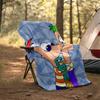 1pc Phineas and Ferb4 Theme Blanket - Digital Print, Polyester, Cozy for All Seasons, Perfect for Outdoor, and Travel