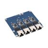 4-Port Ethernet Adapter Board For RASPBERRY- Pi 5 2.5G High Speed Driverless Network Interface Card 91.5mm Circuit Board Part