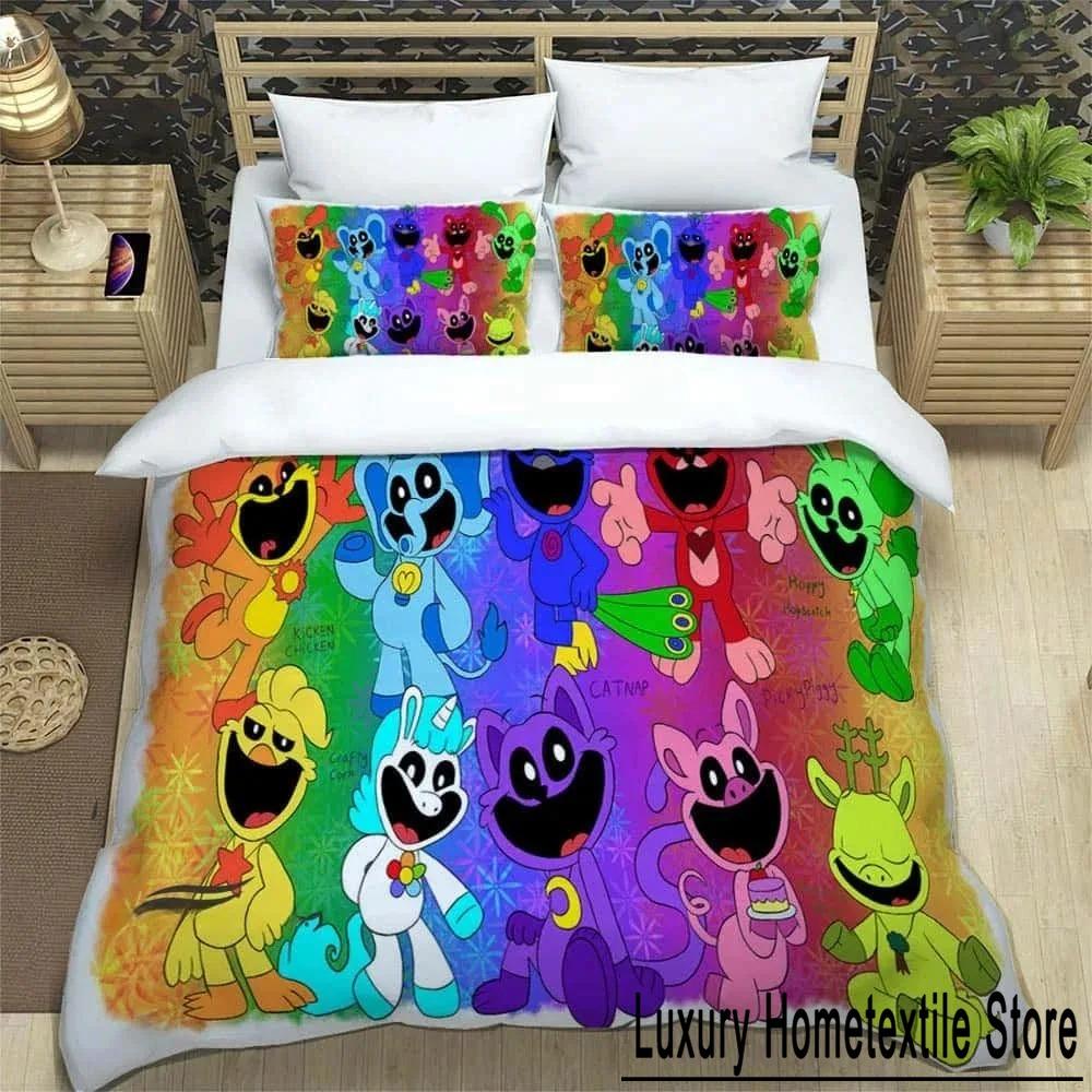 3D Cartoon S-smiling Critters Bedding Sets Exquisite Bed Supplies Set Duvet Cover Comforter Set Bedding Set Luxury Birthday Gift