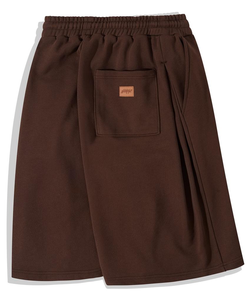 GHOST REPUBLIC Curved Side Pintuck Balloon Bermuda Sweat Shorts 4 Colors Gp-512