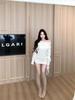 One-Shoulder Rhinestone Long Sleeve Pullover Sweater: Women's Autumn Winter Loose Knitwear in Pure White