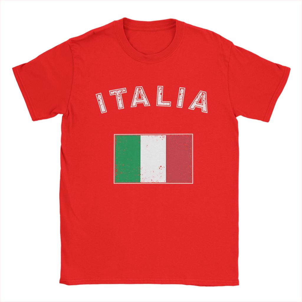 Streetwear TShirt Italy Flag 100 Cotton T Shirts Trendy Cool Tshirt for Unisex Summer Y2K Retro Custom DIY Short Sleeve Tops
