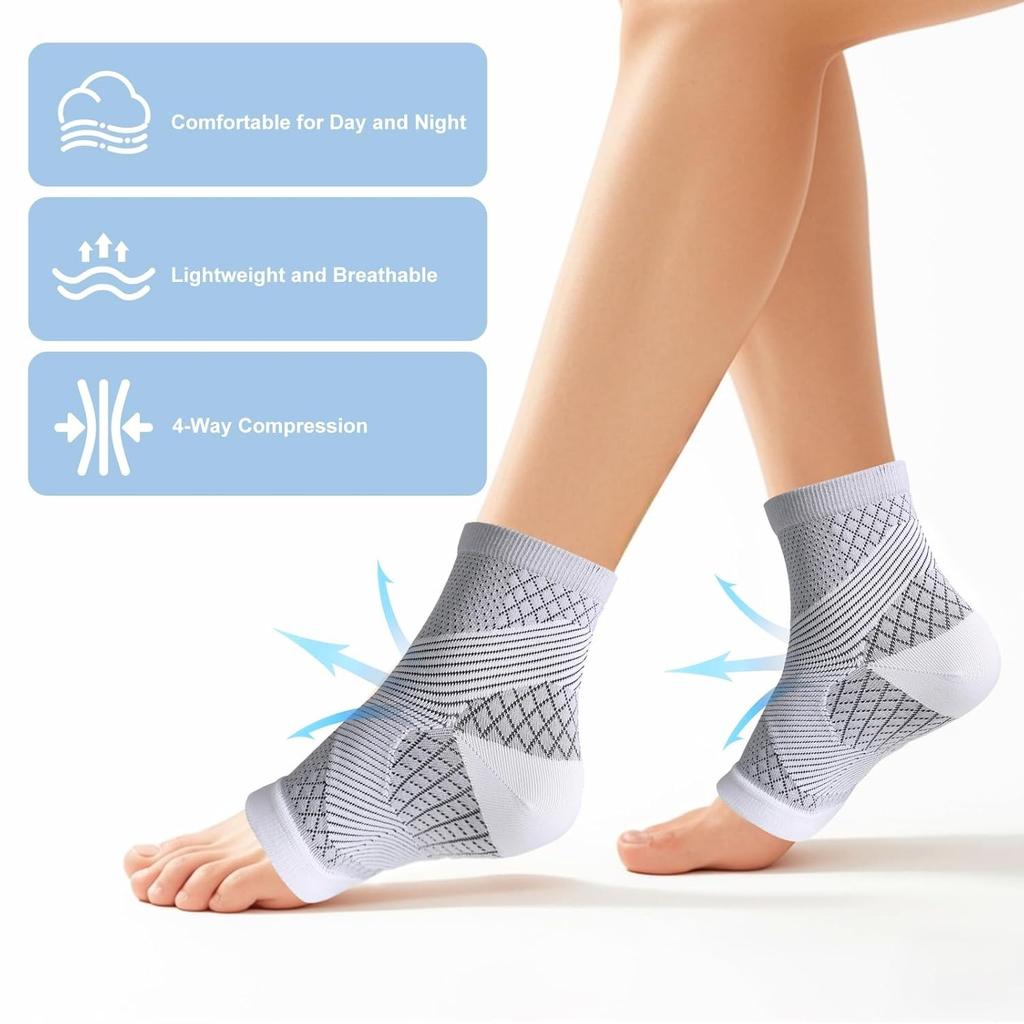 Neuropathy Socks For Women Men Nano Soothe Relief Compression Socks Toeless For Foot Pain Relief