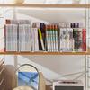 Portable Plastic Bookends Solid Color Large Capacity File Storage Shelf Double Layer Book Stand Student Supplies