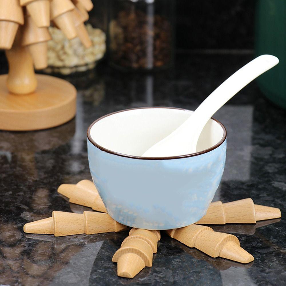 Christmas Tree Shaped Tree Shaped Trivet Set Creative Insulation Mat Kitchen Placemat  Bowl