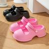 EVA hole shoes women's thick soles step on shit feeling outside wear new home non-slip fashion cool slippers direct sales