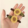 2Pcs Elastic Sunflower Hair Tie Fashion Hair Accesories Unique Hair Clip For Adding Style To Everyday And Special Event