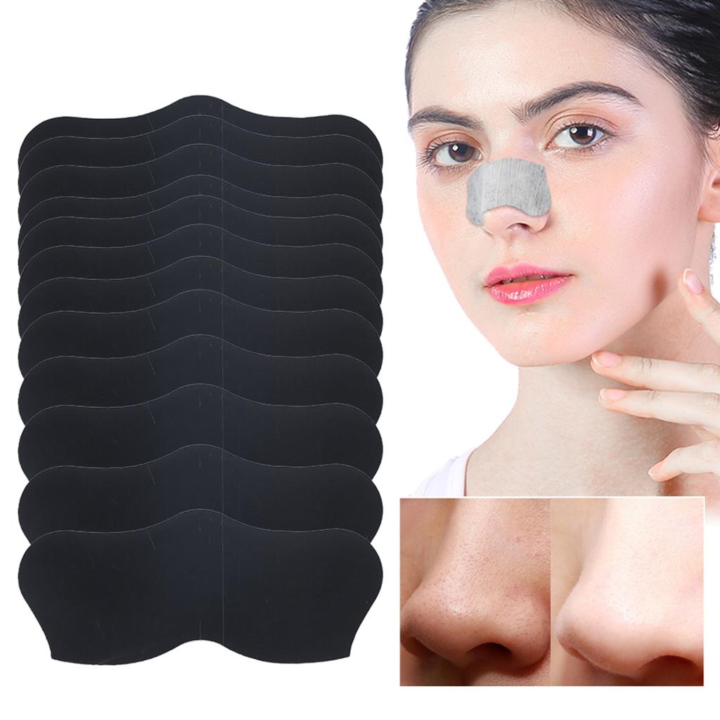 100pcs Bamboo Charcoal Acne Blackhead Removal Nose Mask Cleaning PeelOff Nose Sticker