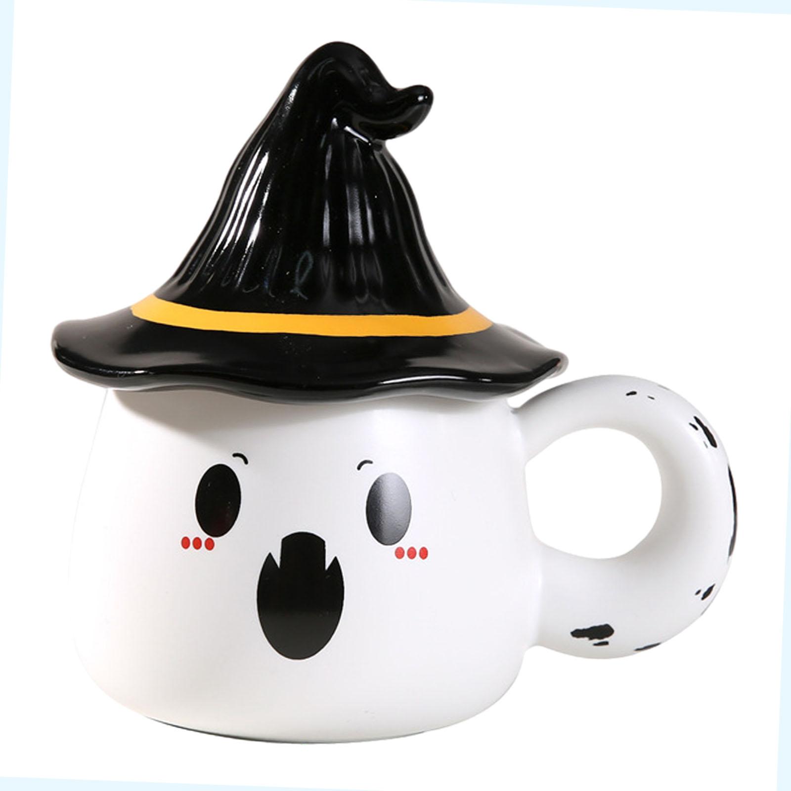 

Кофейная кружка Хэллоуин кружка для чая Горячий шоколад Подарок для семьи или друга белый