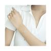 Emporio Armani  Ferris wheel fashion ring eagle mark silver silver bracelet women's silver Basic packaging F