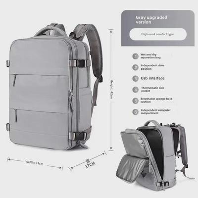 Commuter Large Capacity Backpack with Dry/Wet Storage - Mommy Travel & Business Computer Bag