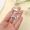 6/12/20pcs Alloy Material Tool Handle Hammer Handle Pendant Home Tool Pendant DIY Bracelet Necklace Earrings Jewelry Making Accessories