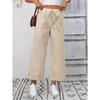 Sommer Neue Damen Gestreifte High Waist Lässige Mode Neun-Punkte-Hose
