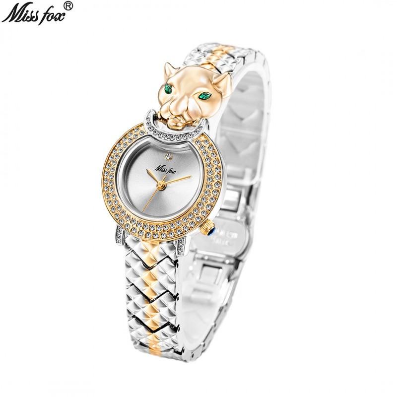 Fashion Womens Swiss Waterproof Leopard Watch Trendy Design Quartz Wristwatch