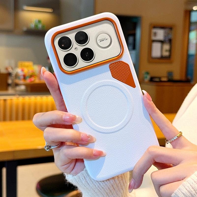 Orange Vent Magnetic Suction Ring Lens Heightening Protective Case For Poco F8 Ultra F8 Pro POCO F7 ultra f7 pro Protect Cover
