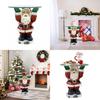 Whimsical Santa Claus Waiter Tray Resin Art Piece Ideal For Christmas Home Decor