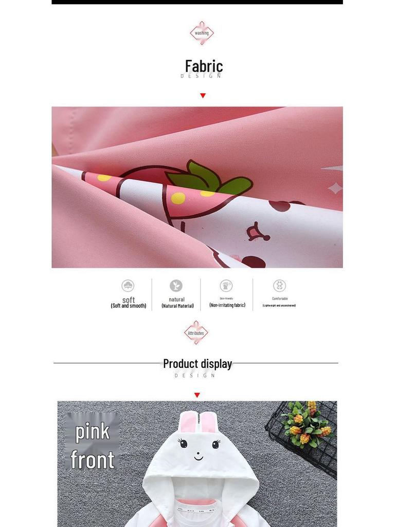 2025 Spring/Autumn Cute Cartoon Coat for Kids - Korean Style Lightweight Outerwear for Boys and Girls